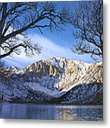 Laurel Mountain And Convict Lake Framed Metal Print