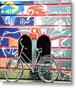 Amsterdam / Bicycle Metal Print
