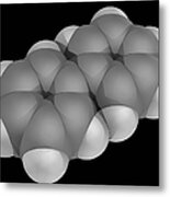 Lemonene Molecule Metal Print