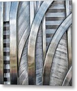 Lines And Curves Metal Print