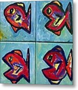 Little Red Fish Metal Print