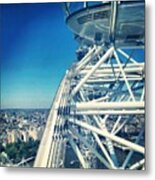 #londoneye #sky #clouds #high #london Metal Print