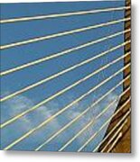 Looking Up Zakim Metal Print