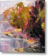 Magenta Light Metal Print