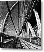 Manhattan Bridge Walk Metal Print