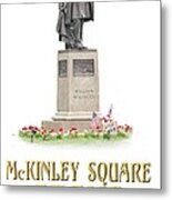Mc Kinley Square Metal Print