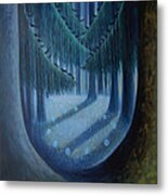 Midnight In The Enchanted Forest Metal Print
