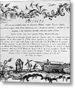 Morghen: Raccolta, 1768 Metal Print