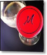 Moscato In My Glass Metal Print