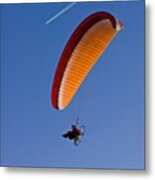 Motorized Paraglider #paraglider Metal Print