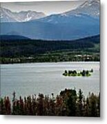 Mount Guyot And Bald Mountain Over Dillon Reservoir Metal Print