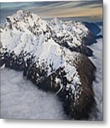 Mount Tutoko At Dawn In Fiordland Np Metal Print