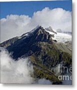 Mountain Top In The Clouds Metal Print