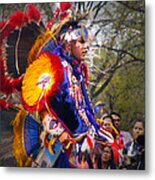 Native American Dancer One Metal Print