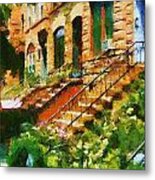 Ny Browwnstone Metal Print