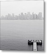Nyc View From Liberty Island Metal Print