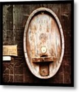 Old Door Of A Wine House #ladenburg Metal Print