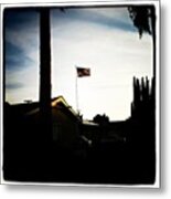 Old Glory Flying In The Wind Metal Print