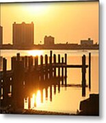 Old Marina Sunrise Metal Print