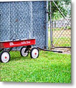 Old Radio Flyer Wagon Metal Print