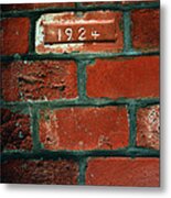 One Brick To Remember - 1924 Date Stone Metal Print