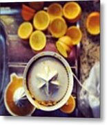 #orange #juice #goodmorning #morning Metal Print