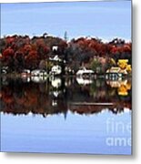 Orange Lake Metal Print