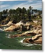 Pacific Coastline Metal Print