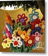 Paper Flowers San Miguel De Allende Mexico Metal Print