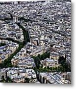 Paris From Above 2 Metal Print