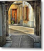 Passageway And Arch In Provence Metal Print