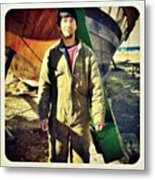 Patagonian Shipwright Juan Cariñanco Metal Print