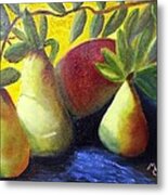 Pears In Sunshine Metal Print