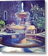 Picnic In Napa, Ca #fountain #napa_ca Metal Print