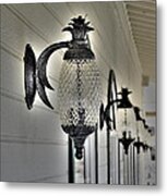 Pineapple Lights Metal Print