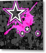 Pink Star 3 Of 6 Metal Print