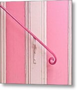 Pink Stripes Metal Print