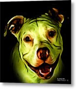 Pitbull Terrier - F - S - Bb - Yellow Metal Print