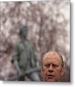 President Ford Speaks On The 200th Metal Print