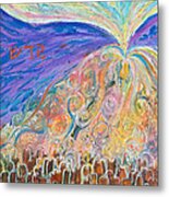 Prophetic Message Sketch 22 Sanctify Glory Pouring Into Vessel On The Mountain Metal Print