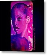 Purple Dancer 2012 Digital Painting By Annaporterartist Metal Print