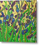 Purple Flowers Metal Print