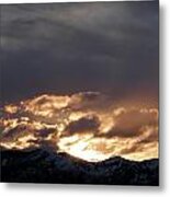 Radiant Peaks Metal Print