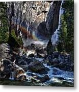 Rainbow At Yosemite Falls Metal Print