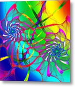 Rainbow Eyes Metal Print