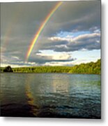 Rainbow Over Lake Wallenpaupack Metal Print