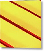 Red On Yellow Metal Print