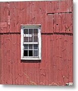 Red Weathered Farm Barn Of New Jersey Metal Print