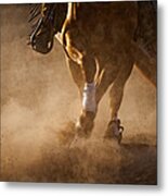 Reining Legs Metal Print