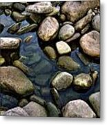 River Rocks Metal Print